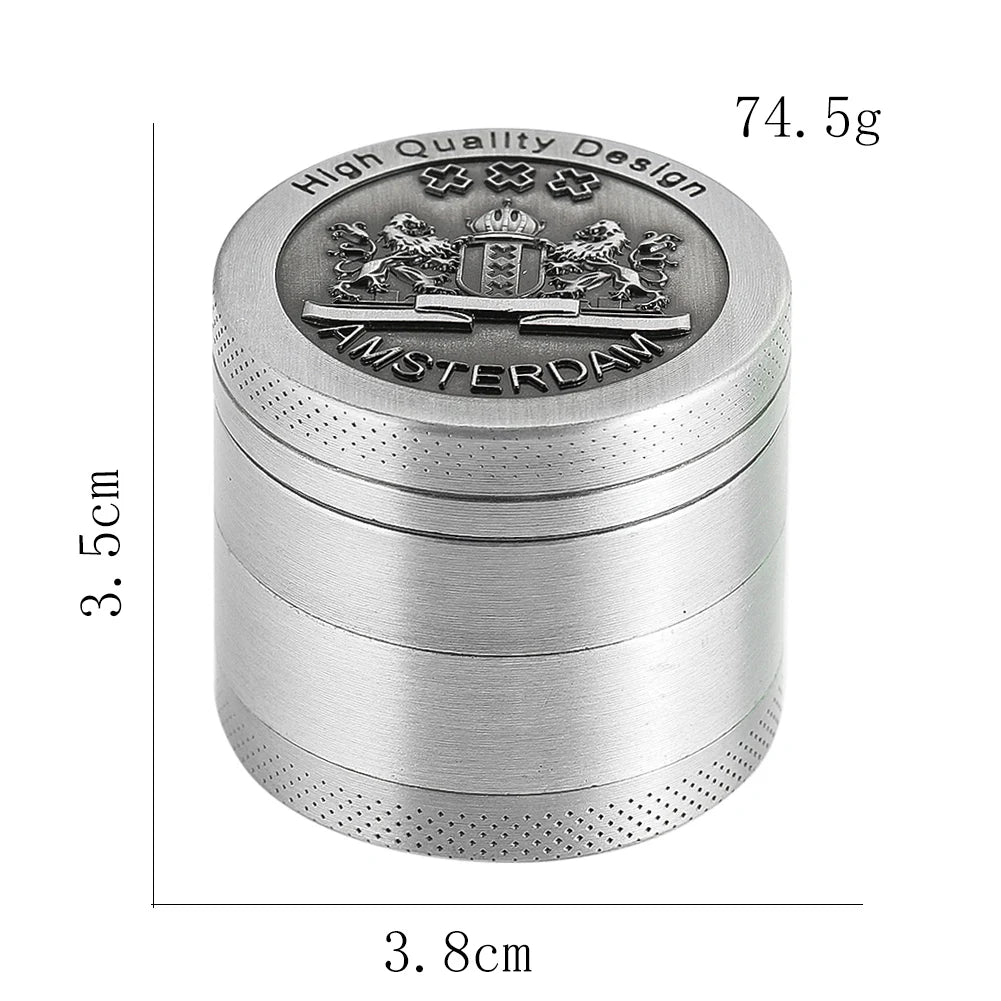 Herb Grinder Zinc Alloy 4-layer