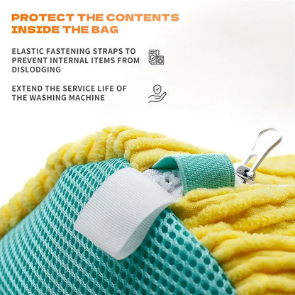 Shoe Washing Bag Zippers
