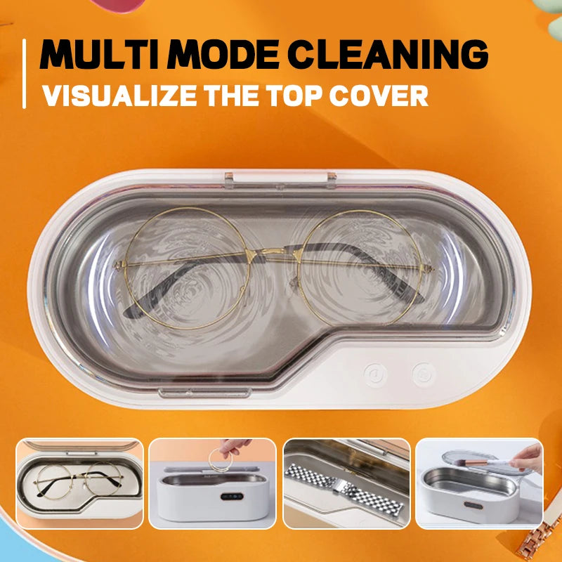 Home Ultrasonic Cleaning Machine Contact Lens Cleaning Machine Clean Jewelry Watch Braces Stain Shock Cleaning Box