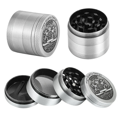 Herb Grinder Zinc Alloy 4-layer